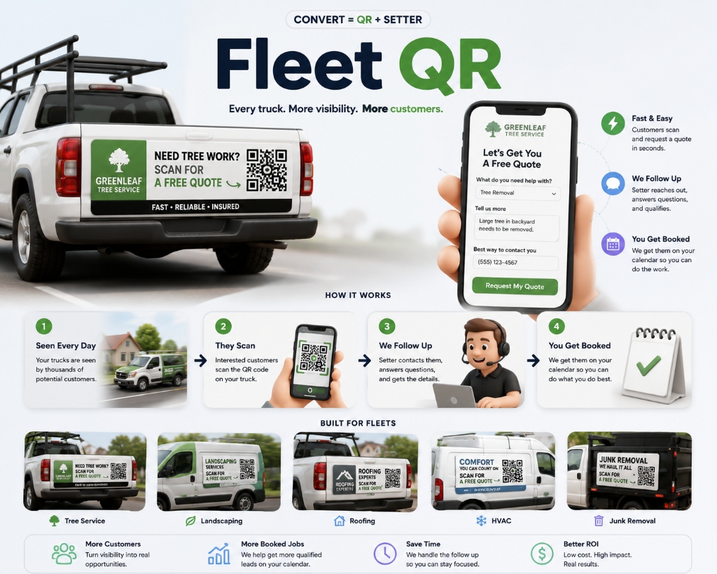 Fleet QR Showcase - Turn Every Truck Into More Customers