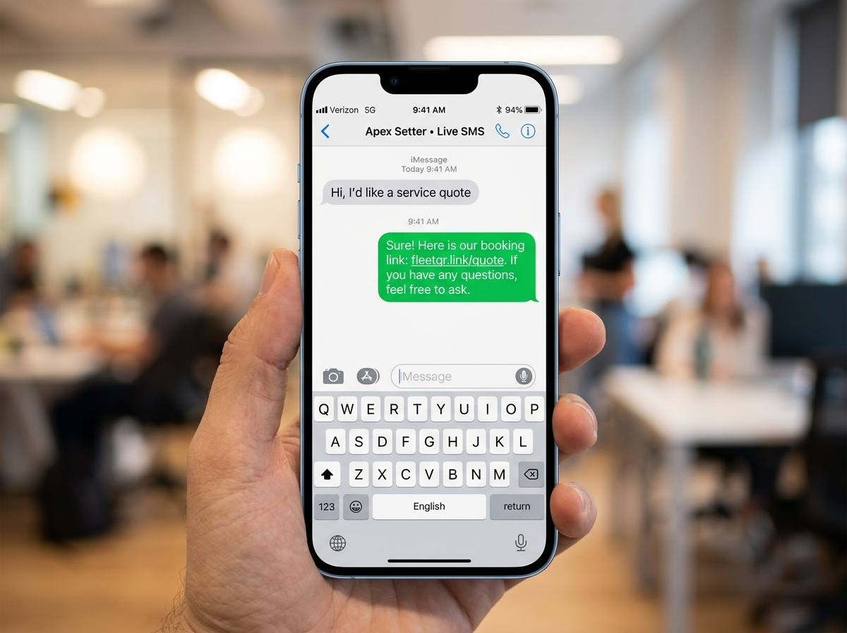 Live Setter SMS Conversation Screenshot